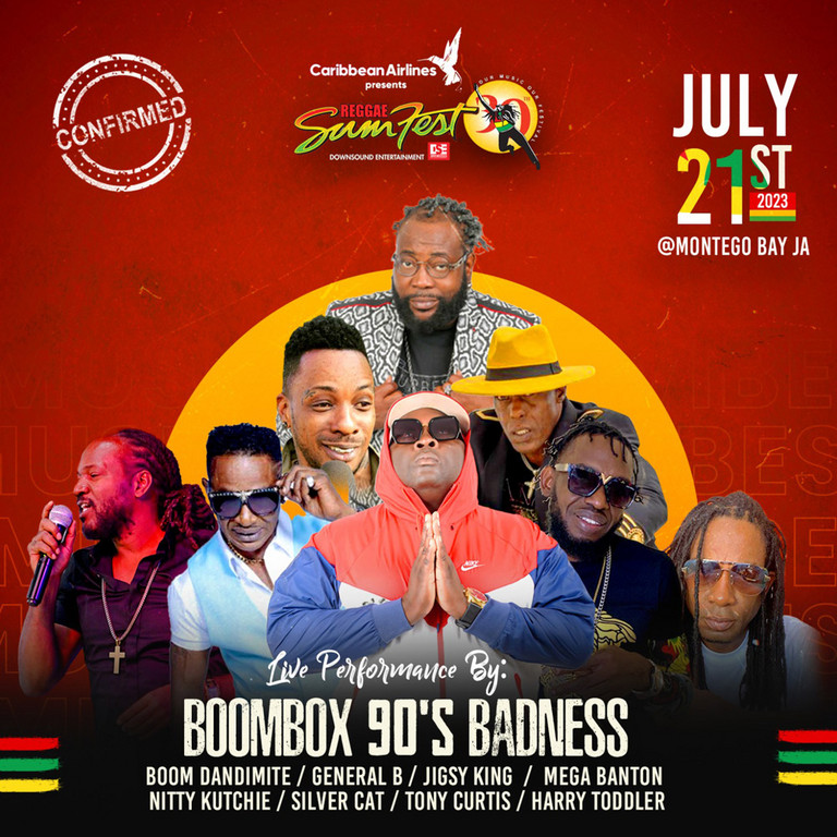 Lineup Reggae Sumfest 2023