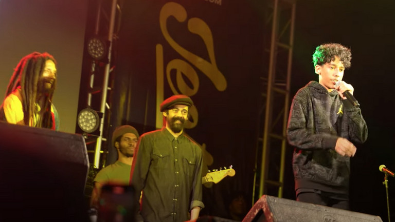 Video: Damian 'Jr Gong' Marley and his son Elijah Marley @ Jo Mersa ...