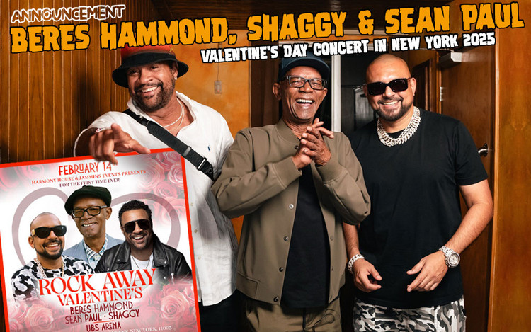 Beres Hammond, Sean Paul & Shaggy @ Rock Away Valentine's in New York 2025