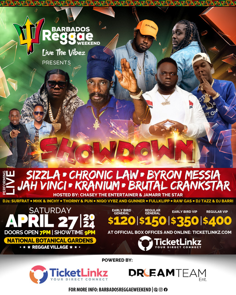 Barbados Reggae Weekend Showdown 2024