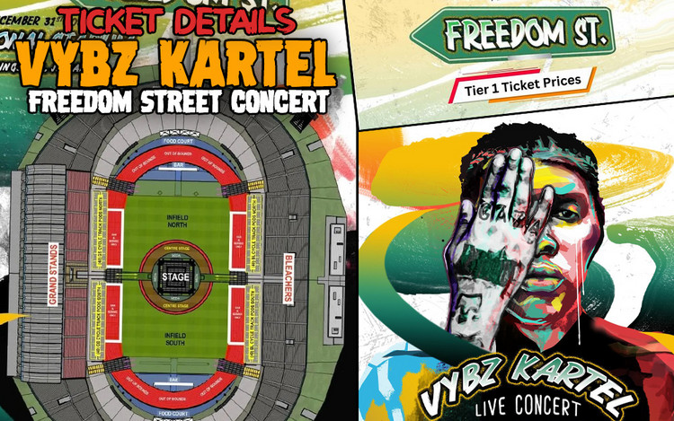 Vybz Kartel's Freedom Street Concert 2024 - Ticket Prices Announced