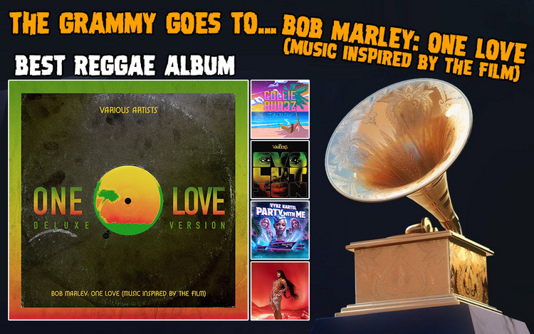 Best Reggae Album! The 67th GRAMMY goes to... Bob Marley: One Love - Music Inspired By The Film