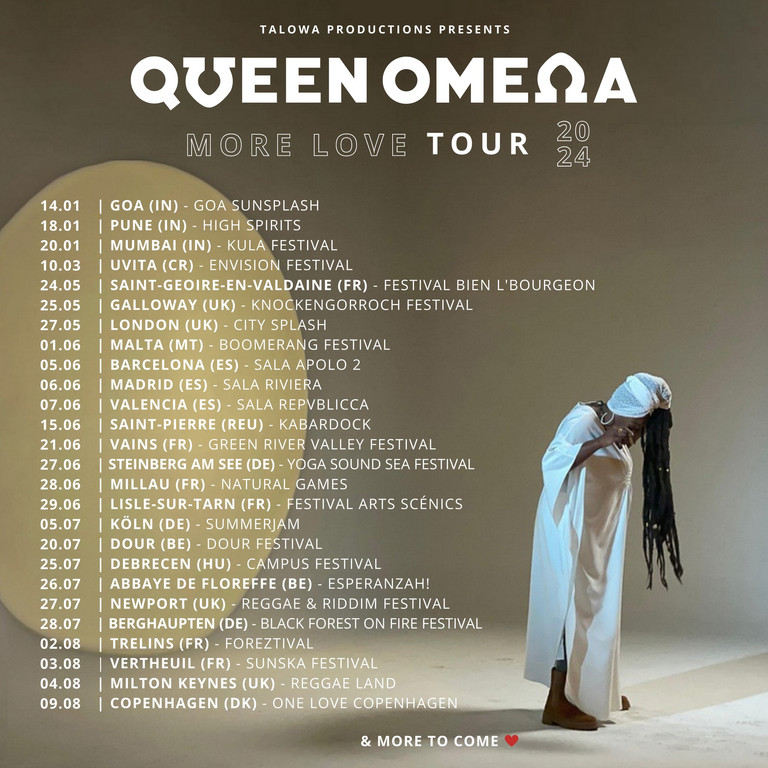 Queen Omega More Love Tour May August 2024