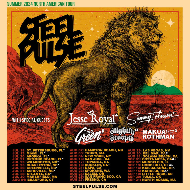 Steel Pulse Tour 2024 Tickets Allene Grethel