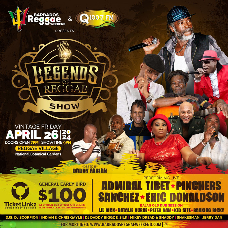 Barbados Reggae Weekend Legends Of Reggae 2024