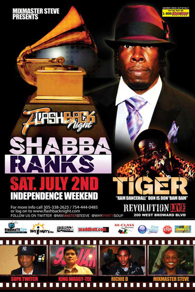 shabba ranks tour dates