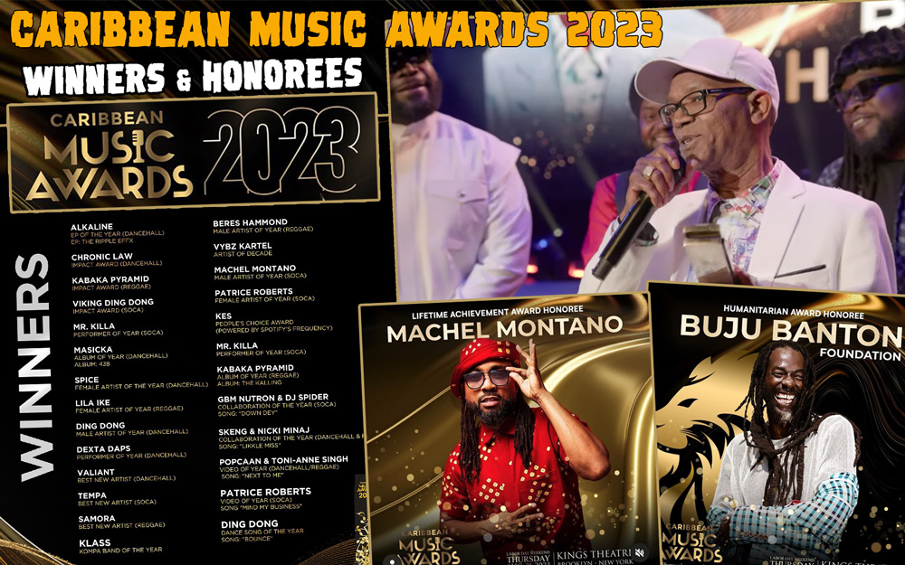 Caribbean Music Awards 2023 Winners & Honorees