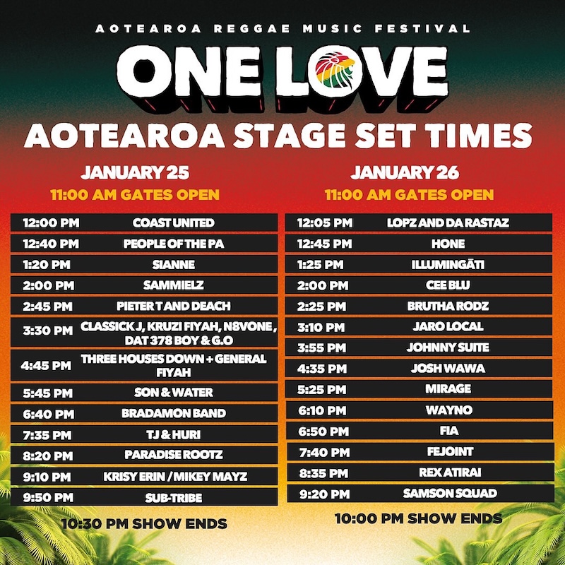 One Love Festival NZ 2025