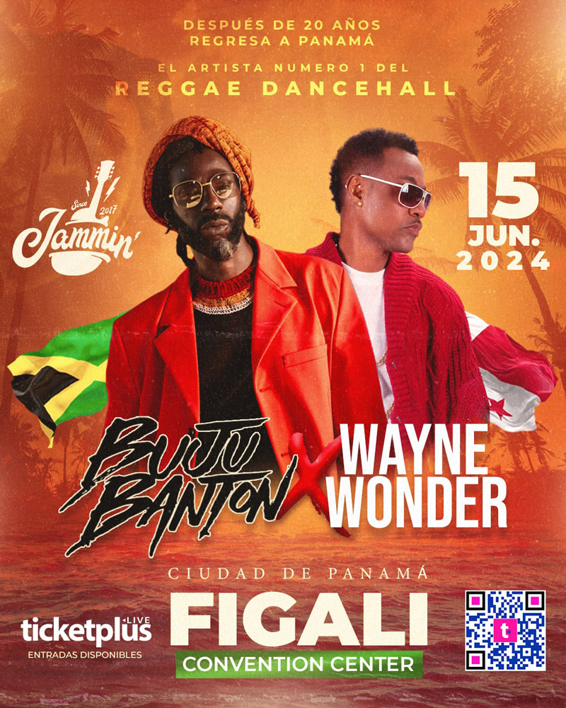 Date Buju Banton & Wayne Wonder in Panama FIGALI 2024