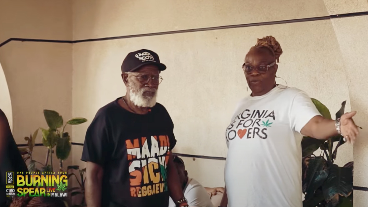 Burning Spear Arrival In Malawi with Press Conference & Drumming Session [10/24/2024]