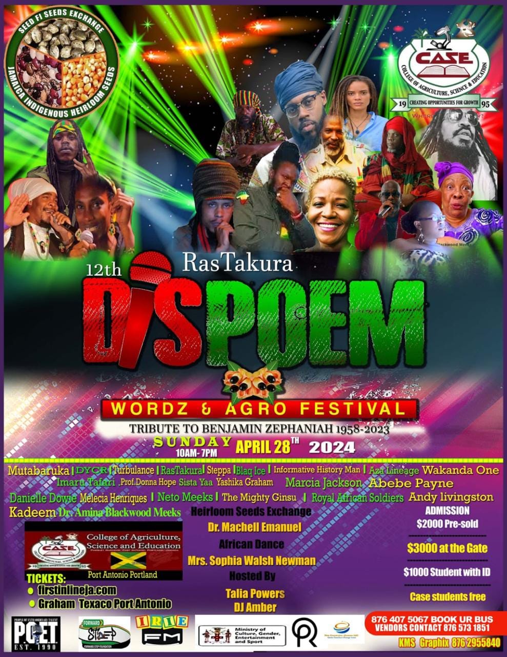 Dis Poem Wordz & Agro Festival 2024 - Tribute to Benjamin Zephaniah