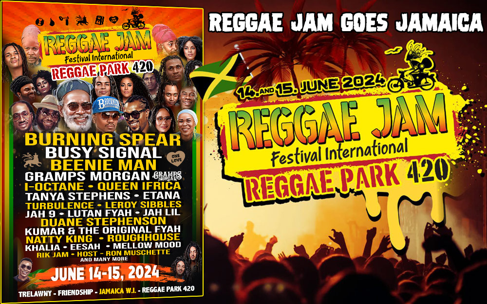 Reggae Jam goes International Jamaica Edition in June 2024