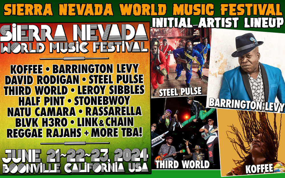 Koffee, Barrington Levy, Steel Pulse Sierra Nevada World Music