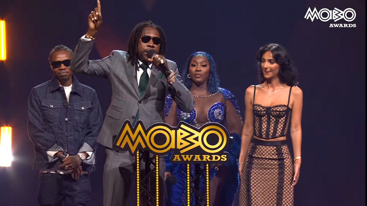 Vybz Kartel collects MOBO Impact Award 2025 [2/18/2025]