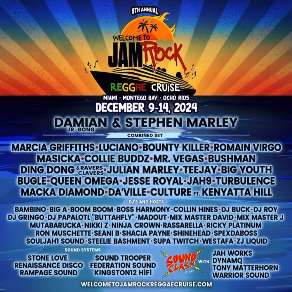 Welcome To Jamrock Reggae Cruise 2024