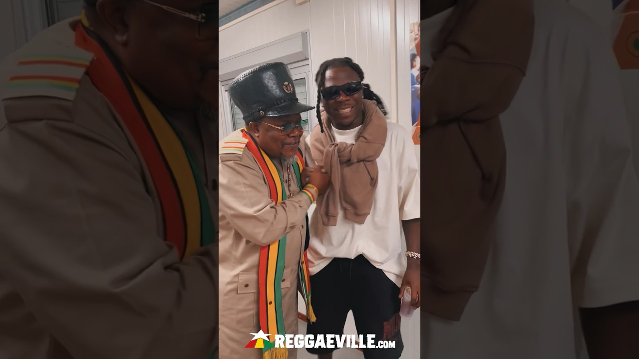 Stonebwoy with Luciano backstage @ Reggae Geel 2024 [8/3/2024]