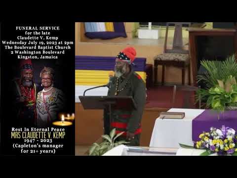 Capleton honors late manager Mrs Claudette Kemp [7/19/2023]