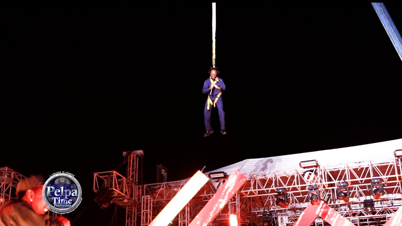 Popcaan... Flying Entrance in Kingston, Jamaica @ Streetz Festival
