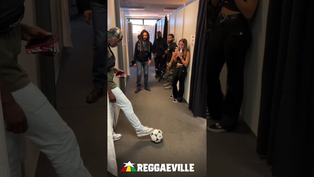 Julian Marley & Jesse Royal backstage playing Soccer @ SummerJam 2024 [7/5/2024]