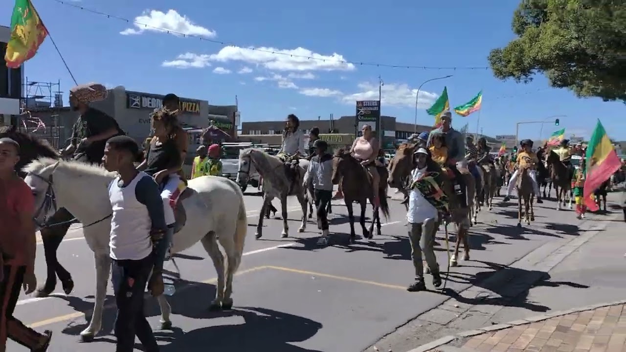 Rastafarians March @ Cannabis Decriminalisation Protest in George, South Africa [3/21/2023]