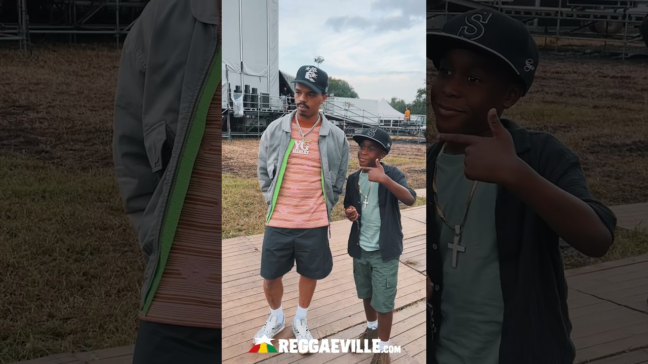 YG Marley meets Little Links backstage @ Reggae Geel 2024 [8/3/2024]