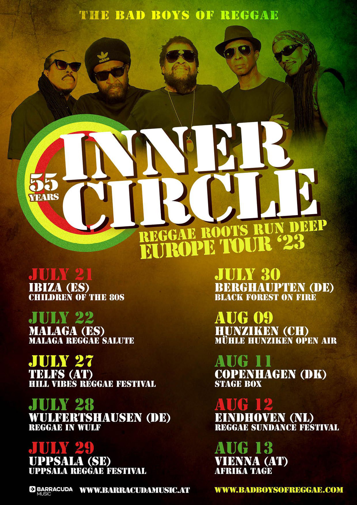 Inner Circle 'Reggae Roots Run Deep' Europe Tour 2023