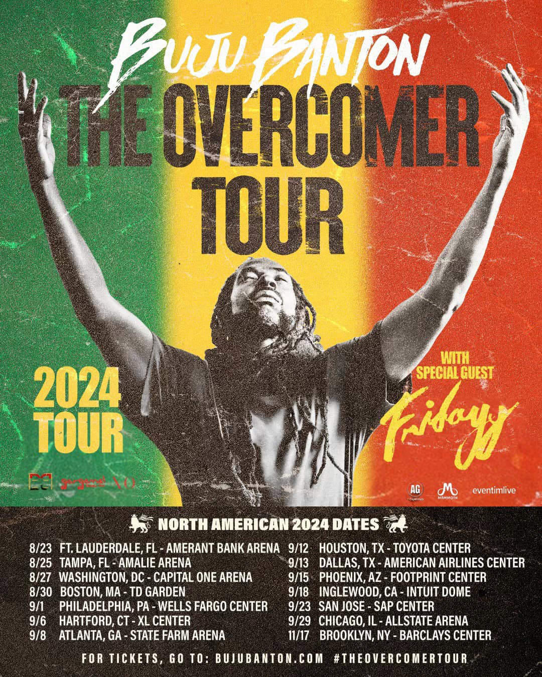 Buju Banton Announces The Overcomer Tour 2024