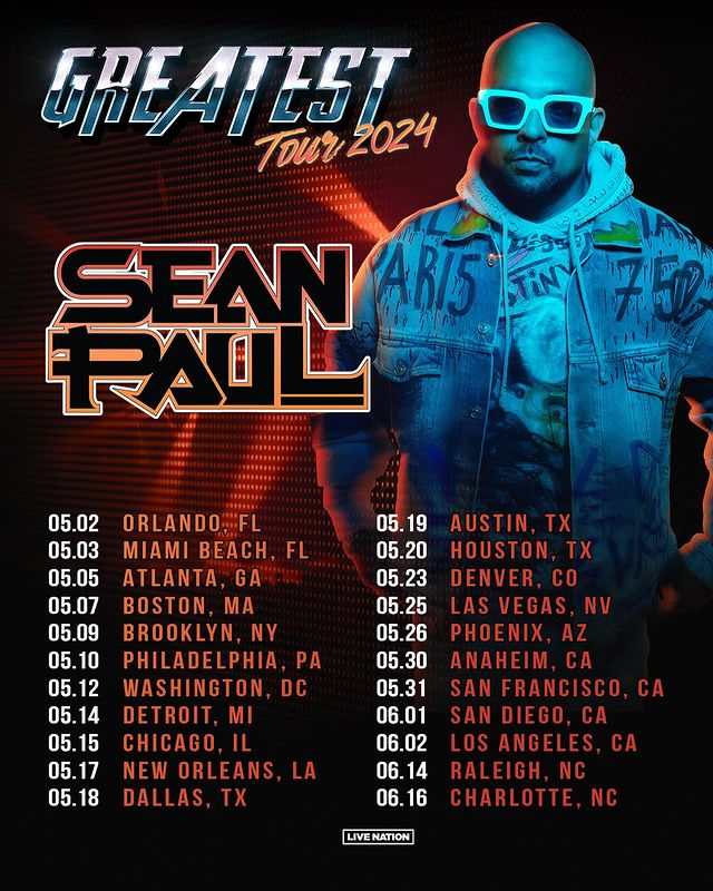 is sean paul on tour